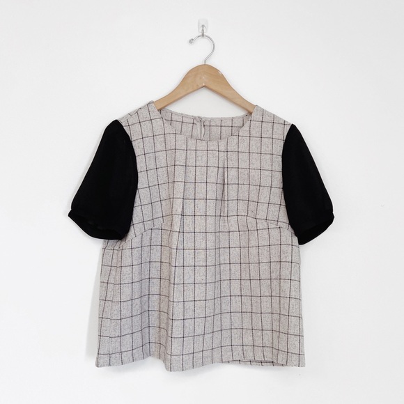 & Other Stories Tops - ❌SOLD❌Vintage Grid Boxy Top